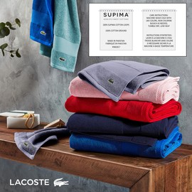 Lacoste Heritage Supima Cotton Tub Mat, Light Denim, 21" x 31"