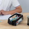 ZIPIT Clear Lenny Pencil Case | Large Capacity Pencil Pouch