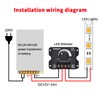 LED Light Strip Dimmer,DC 12V-24V 30A PWM Dimming Controller,Dimmer Knob