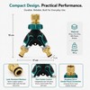 Water Control 2-Way Garden Hose Splitter for Outdoor Faucets –