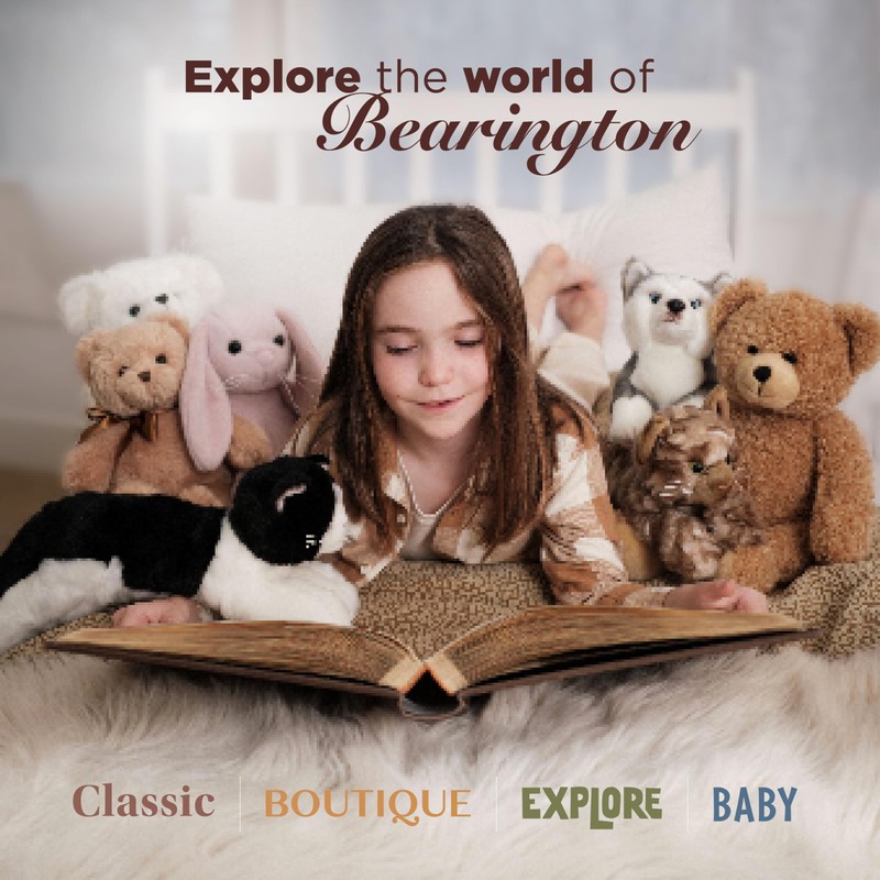 Bearington Collection Baby Bunny Tail Plush Stuffed Animal Bunny with