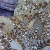 BTF Home Gold Sequin Table Cloth for Parties,Embroidered Mesh Tablecloth,Glitter