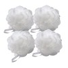 Aquasentials Mesh Pouf Bath Sponge (4 Pack) (White)
