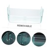 SHINEOFI Detachable Fridge Side Door Organizer Transparent Storage Box for
