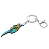 NEWEI Acrylic Macaw Parrot Keyring Colourful Bird Keychain for Women