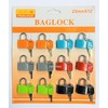 12 Pieces Small Padlocks, Multicolour Coated Metal Lock with Key