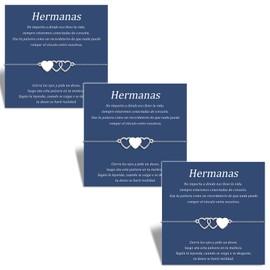 SUNSH 3 PCS Schwestern Armbänder,Geschenke Für Schwestern,Liebesarmband Für Schwestern,Damen Armbänder Geschenk Für Tochter/Schwester/Freundin, Weihnachten/Geburtstag/Graduierung