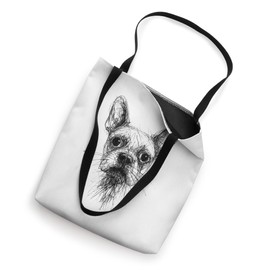 Frenchies Lover Abstract Scribble Art French Bulldog Tote Bag