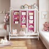 YOUDENOVA Hanging Closet Organizer, 5-Shelf Closet Hanging Storage Shelves, Light
