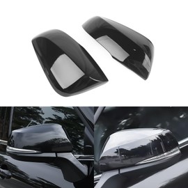 x xotic tech Glossy Black Rearview Mirror Cover Cap Trim Molding Compatible with Toyota Highlander 2020+, Grand Highlander 2024+, RAV4 2019+, RAV4 Prime 2021+ ABS Decoration Exterior Accessories