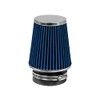 BLUE 3" 76 mm Inlet Narrow Cold Air Cone Replacement