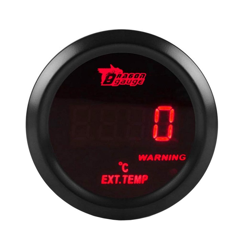 ESUPPORT Universal Car Motor 2" 52mm Digital Red LED Light