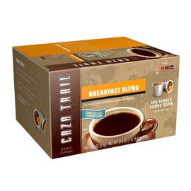 Caza Trail Coffee, Breakfast Blend, 100 Single Serve Cups , 0.31 Ounce (Pack of 100)