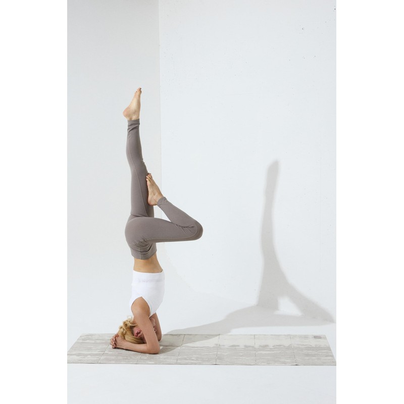 (Style Boat Market) aya Collaboration Folding Recovery Yoga Mat, Beige,
