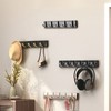 Thickened Invisible Hook 5 Hook Wall Mounted Coat Rack Folding