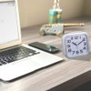 Tinload 5.5" Large Analog Alarm Clock Silent Non Ticking, Gentle