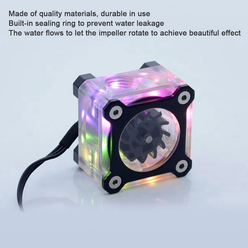 R3 RGB Colorful Computer WaterCooling Water Flow Meter G1/4 Female