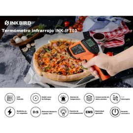 Termómetro Infrarrojo Digital Inkbird INK-IFT03 -50C a 750C para Cocina, Horno e Industrial                                                           
