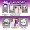 Kids Sleeping Bag Cartoon Animals Soft Plush Wearable Foldable Prevents