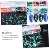 FOMIYES Nail Art Glitter Sequin Stickers Maple Leaf Design 2