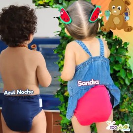 Pañales Ecológicos De Tela Ecopipo 3 Lisos  Filtro Bambú                                                                                              