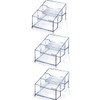 3 Pack Clear Acrylic Business Card Holder,3 Tier Premium Acrylic