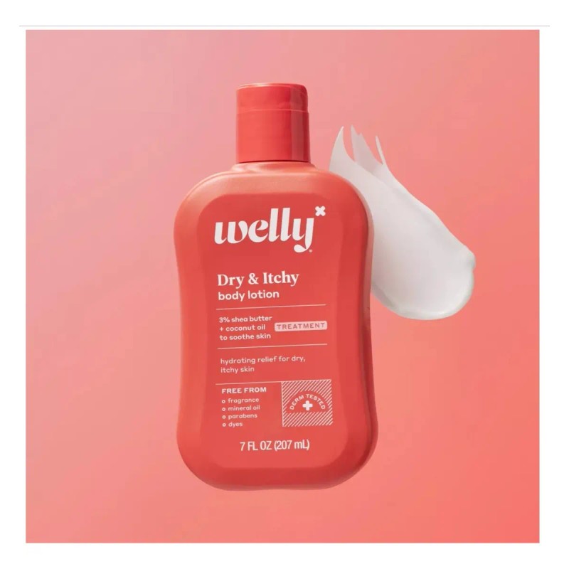 Crema Corporal Dry & Itchy Welly, Importada 207ml