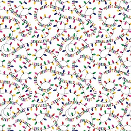 Jillson Roberts Christmas Gift Wrap, Merry Lights (6 Jumbo Rolls 10 feet x 30 inches)
