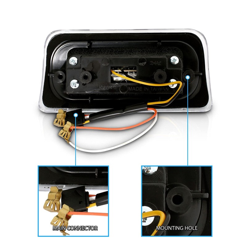 AmeriLite for 1994-2004 Chevy S-10 GMC Sonoma Smoke Full LED
