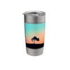 Minimalist Tree Silhouette Against Gradient Sky Design Stainless Steel Insulated