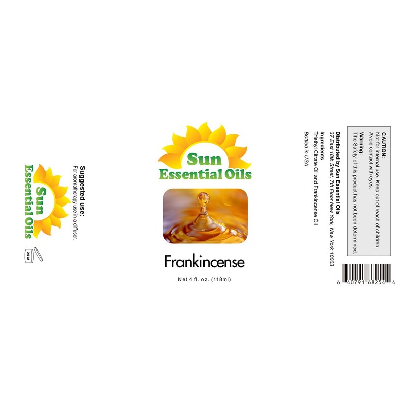 Sun Essential Oils – 4 oz Frankincense Essential Oil with