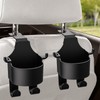 2 Pack Portable Seat Cup Holder with Hooks,Multi-functional Hook for