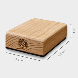 fenris – Bloques de Madera para Yoga, Handstand, Calistenia y Gimnasia | Set de 2 con Base Antideslizante y Diseño Minimalista | Bolsa de Tela de Regalo