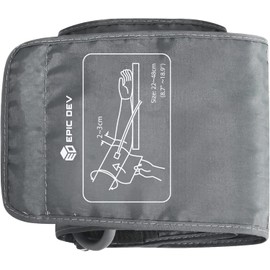 Brazo de presión arterial de 8.7 a 18.9 pulgadas, reemplazo de manguito de presión arterial XL, brazalete BP fácil de usar, compatible con todas las máquinas de presión arterial