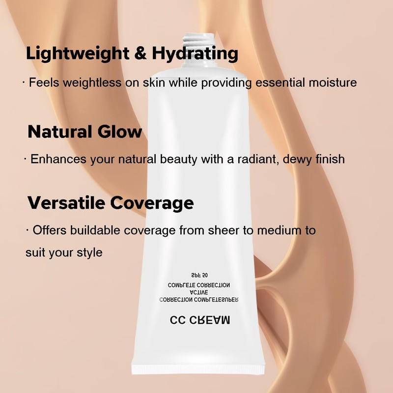 GHFCZOO CC Cream Skin Tone Adjusting for Mature Skin, Complete