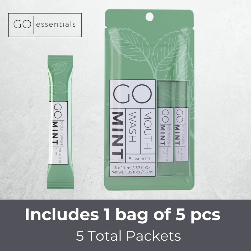 Exershield to GO mouthwash no Alcohol Formula (Mint, 5 Individual