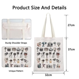POFULL Photographer Camera Lover Gift Tote Bag (Photographer CA)