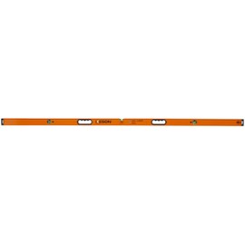 Keson LKB78 Aluminum Box Beam Level with 3 20% Magnified Vials, 78-Inch, Orange