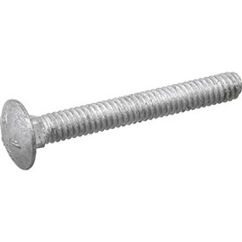 Hillman, 1/2 x 2-Inch, 812608 Hot Dipped Galvanized Carriage Bolt, Silver, 50-Pack, Color