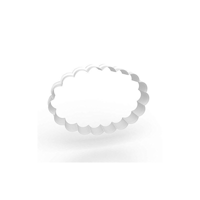 Scalloped Oval Cookie Cutter - 3 Sizes