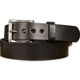 Bullhide Belts Mens Leather Belt for Casual, Dress, 1.50" Wide, Black, 36"