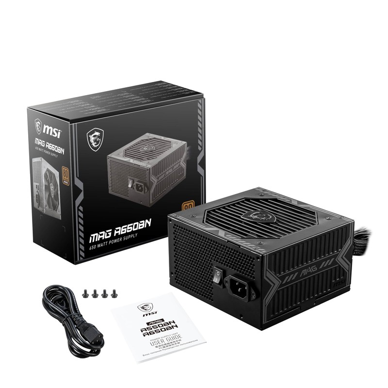 MSI MAG A650BN Gaming Power Supply - 80 Plus Bronze