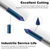 XDENGP 60 Degree V Groove Router Bit, Carbide CNC Chamfer