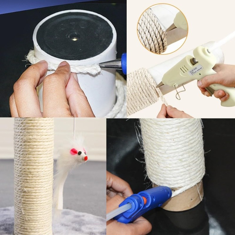 Parain Sisal Rope for Scratching Post, Cat Tree, Natural Sisal