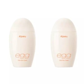 A'pieu 어퓨 EGG PHA 깐달걀 탄력 보습 모공 크림 65g X2개 A'PIEU EGG PHA Peeled Egg Elastic Moisture Pore Cream 65g X2