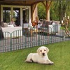 Adavin Animal Barrier Garden Fence,15 Pack Green 12''L x 25"