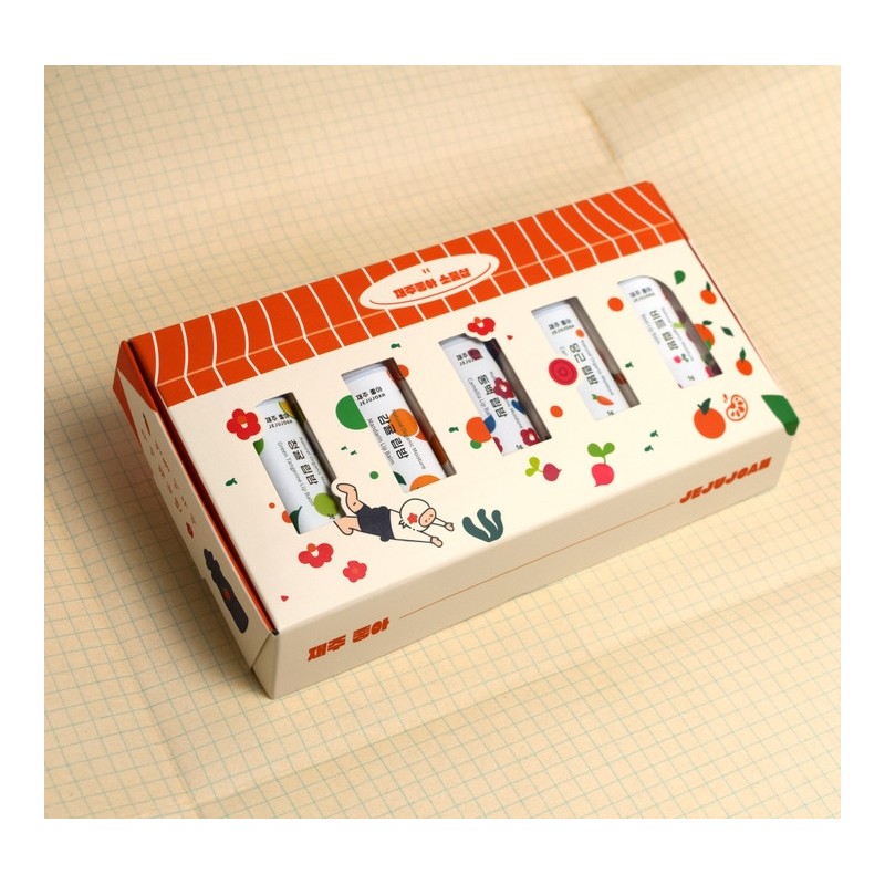 Jaejoohaejae lip balm 5-piece gift set - Jaejuhaehae lip balm