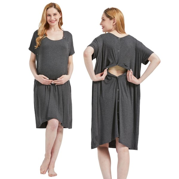 Mama & Wish Labor and Delivery Gown 3 in 1