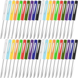 Lothee 50 Pcs 3.2 mm Mini Tops and Clips Slotted Magnetic Precision Screwdriver Head Pocket Tool for Mechanical Electrician Technician (Multicolored)