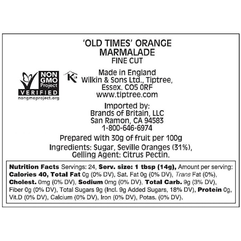 Tiptree Old Times Marmalade 2 Jars -Fast